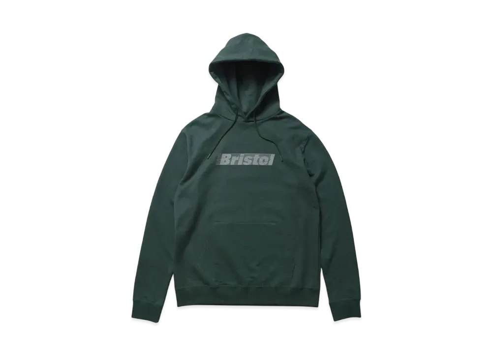 F.C.Real Bristol Effect Line Logo Team Sweat Hoodie "Green"