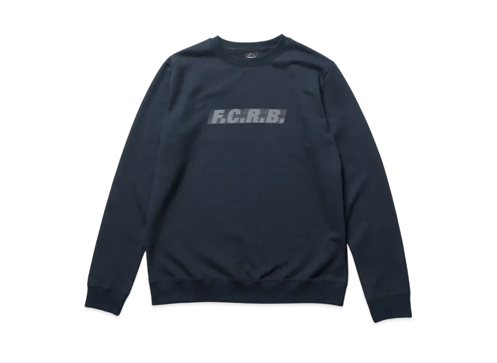 F.C.Real Bristol Effect Line Logo Team Crewneck Sweat "Navy"