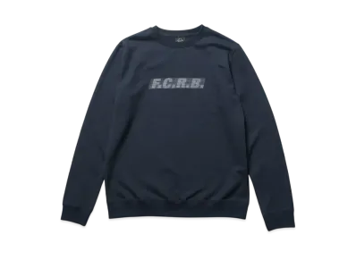 F.C.Real Bristol Effect Line Logo Team Crewneck Sweat "Navy"