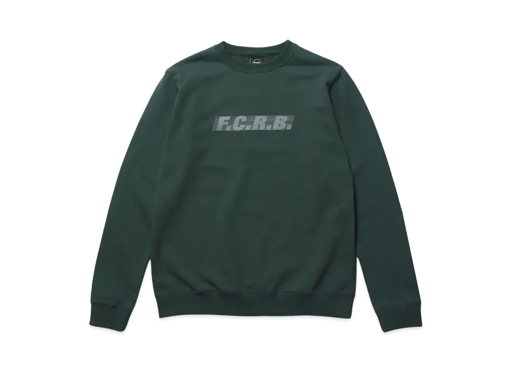 F.C.Real Bristol Effect Line Logo Team Crewneck Sweat "Green"