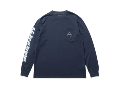F.C.Real Bristol Blurred Logo L/S Team Pocket Tee "Navy"