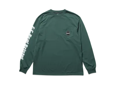 F.C.Real Bristol Blurred Logo L/S Team Pocket Tee "Green"