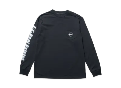F.C.Real Bristol Blurred Logo L/S Team Pocket Tee "Black"