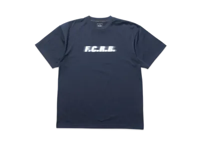 F.C.Real Bristol Blurred Logo Tee "Navy"