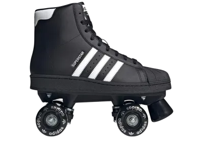 adidas Women's Superstar 82 Roller Skates "Core Black/Cloud White/Silver Metallic"
