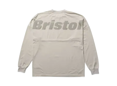 F.C.Real Bristol Big Logo L/S Baggy Tee "Beige"
