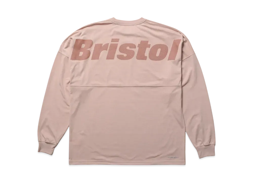 F.C.Real Bristol Big Logo L/S Baggy Tee "Pink"