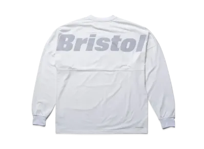 F.C.Real Bristol Big Logo L/S Baggy Tee "White"