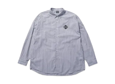 F.C.Real Bristol Big Logo L/S Baggy Shirt "Navy Stripe"