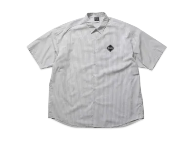 F.C.Real Bristol Big Logo S/S Baggy Shirt "Gray Stripe"