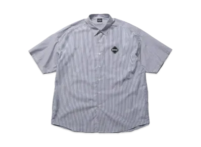F.C.Real Bristol Big Logo S/S Baggy Shirt "Navy Stripe"