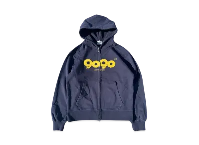 9090 9090 OG Logo Zip Hoodie "NAVY"