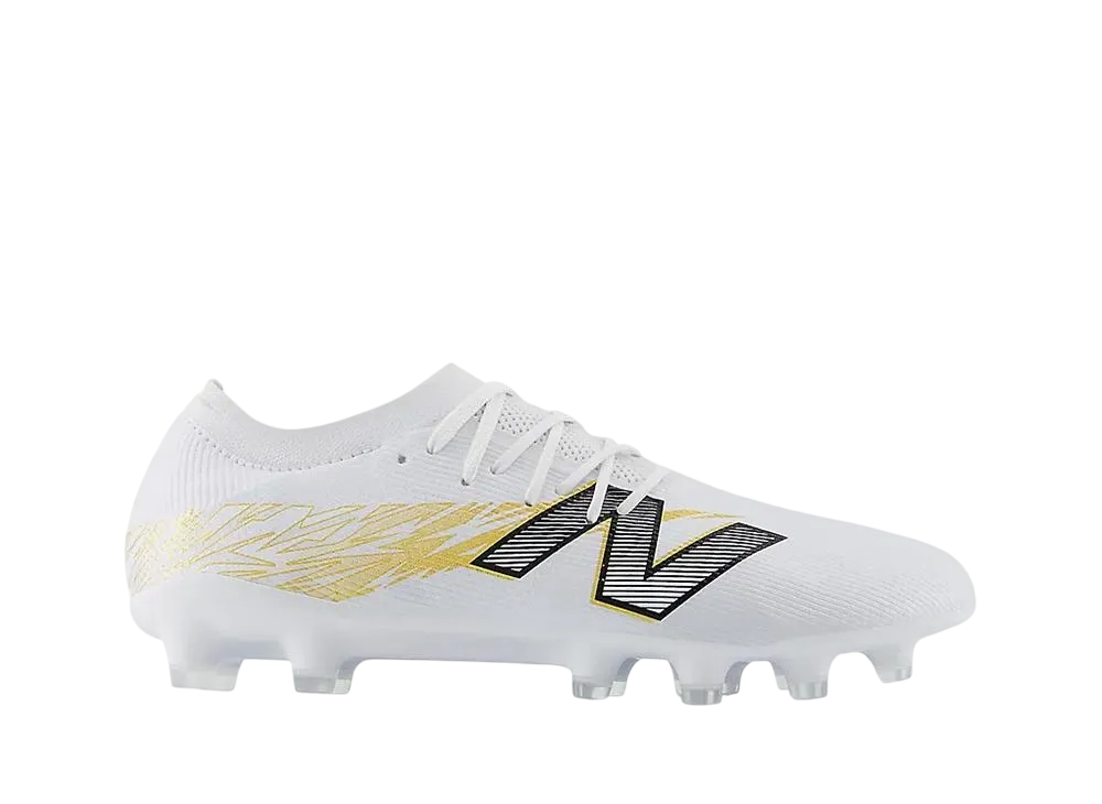 New Balance Furon Elite HG V8 "White/Grey Matter/Gold Metallic"