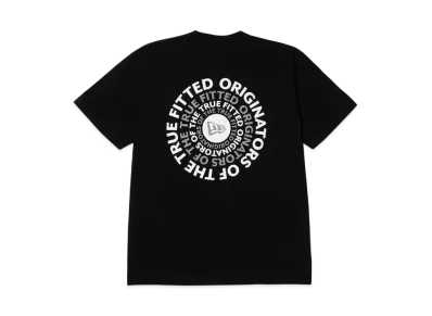 NEW ERA Short Sleeve Cotton T-shirt Circle OOTTF Regular Fit "Black/White"