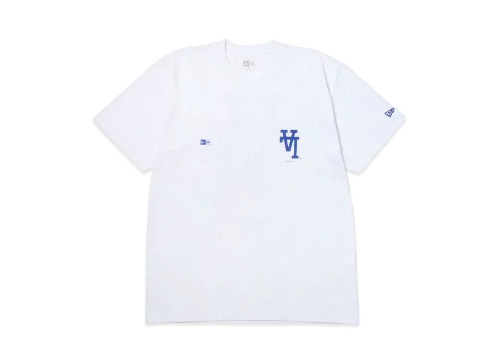 NEW ERA Short Sleeve Cotton T-shirt MLB Upside Down Los Angeles Dodgers Regular Fit "White"