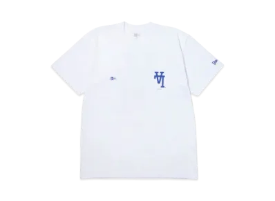 NEW ERA Short Sleeve Cotton T-shirt MLB Upside Down Los Angeles Dodgers Regular Fit "White"