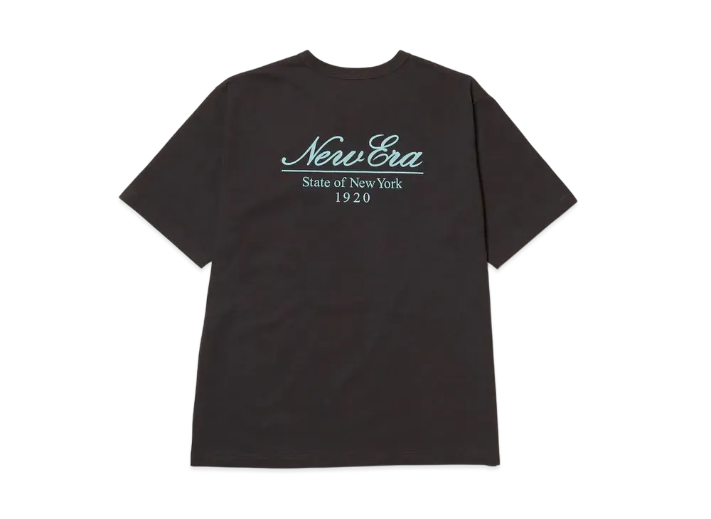 NEW ERA Short Sleeve Washed Cotton T-shirt Classic Script Logo "Sumikuro"