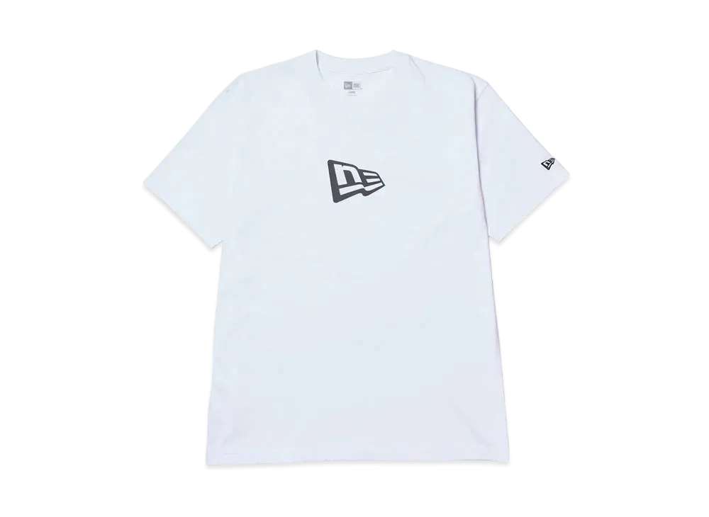 NEW ERA Short Sleeve Cotton T-shirt Flag Logo Mid Regular Fit "White"