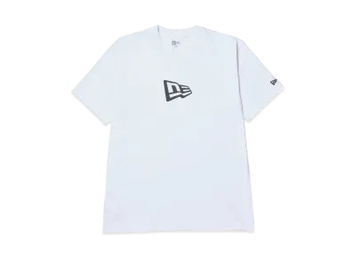 NEW ERA Short Sleeve Cotton T-shirt Flag Logo Mid Regular Fit "White"