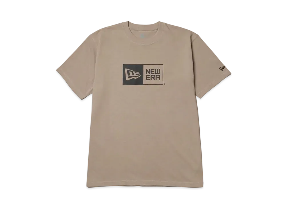NEW ERA Short Sleeve Cotton T-shirt Box Logo Regular Fit "Rose Gray"