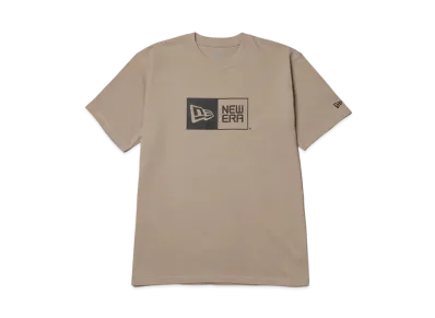 NEW ERA Short Sleeve Cotton T-shirt Box Logo Regular Fit "Rose Gray"