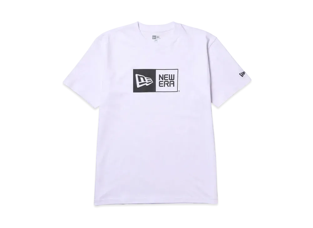 NEW ERA Short Sleeve Cotton T-shirt Box Logo Regular Fit "White"