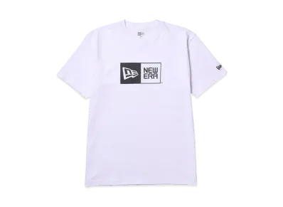 NEW ERA Short Sleeve Cotton T-shirt Box Logo Regular Fit "White"