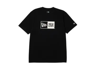 NEW ERA Short Sleeve Cotton T-shirt Box Logo Regular Fit "Black"