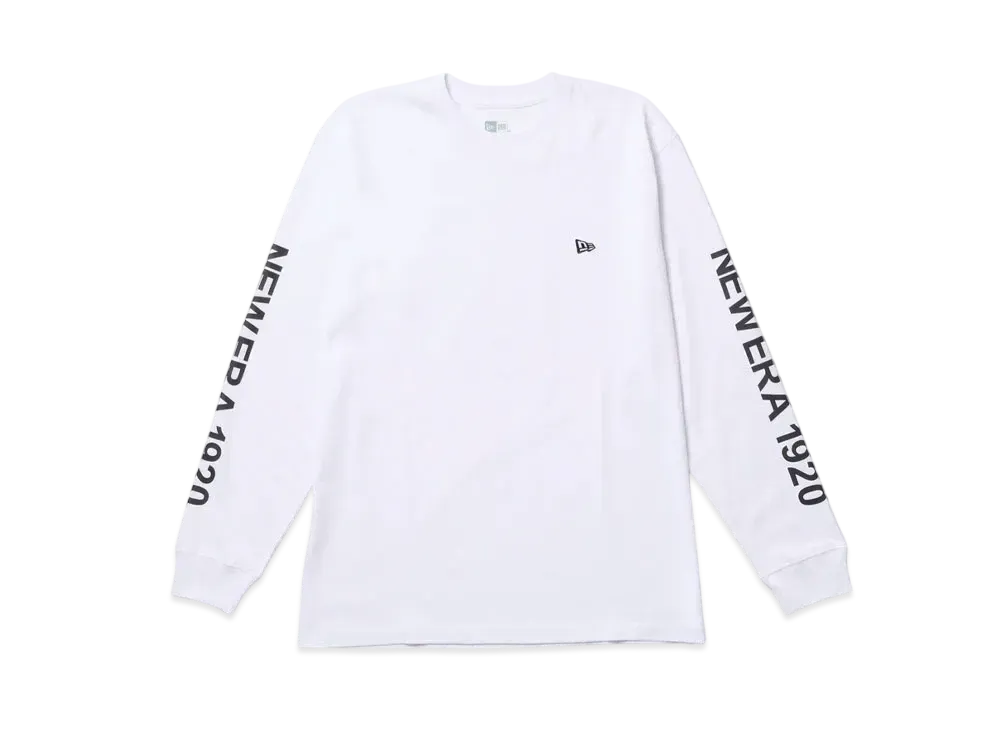 NEW ERA Long Sleeve Cotton T-Shirt New Era 1920 Regular Fit "White"