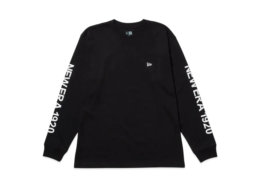 NEW ERA Long Sleeve Cotton T-Shirt New Era 1920 Regular Fit "Black"