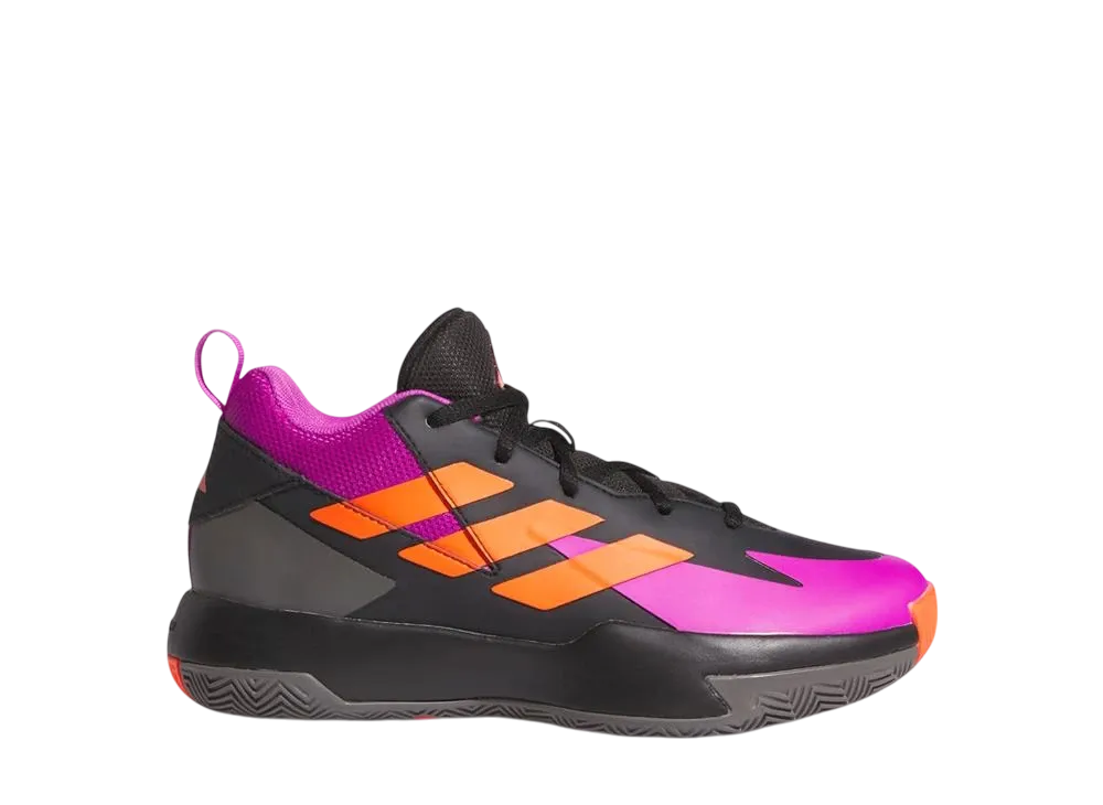 adidas GS Cross Em Up Select Mid "Core Black/Purple Burst/Impact Orange"