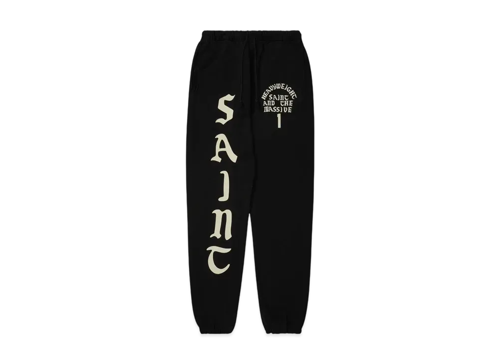 SAINT Mxxxxxx Swt Pnt_It'S Saint "Black" SM-YS1-0000-049
