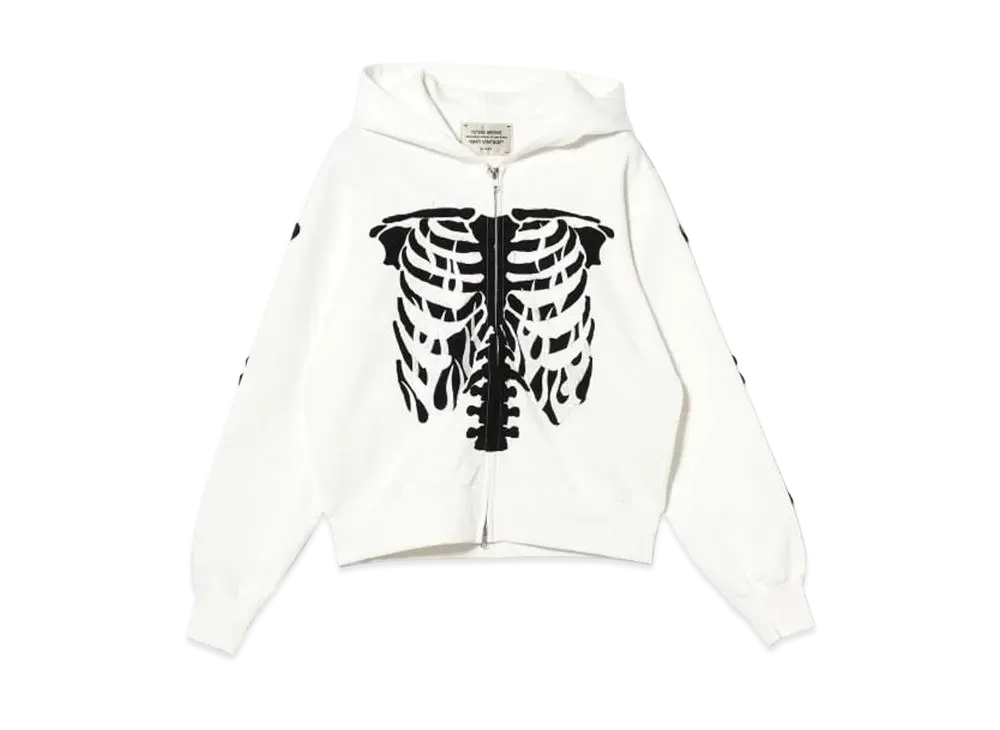 BEAMS FUTURE ARCHIVE Sweat Zipup Hoodie "White"