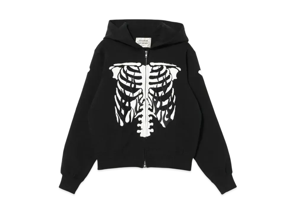 BEAMS FUTURE ARCHIVE Sweat Zipup Hoodie "Black"