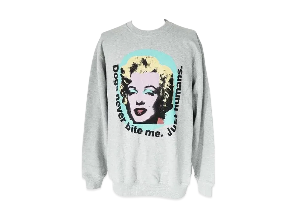 COMME des GARCONS SHIRT Cotton Pile Plain with Print I Andy Warhol "Top Grey"