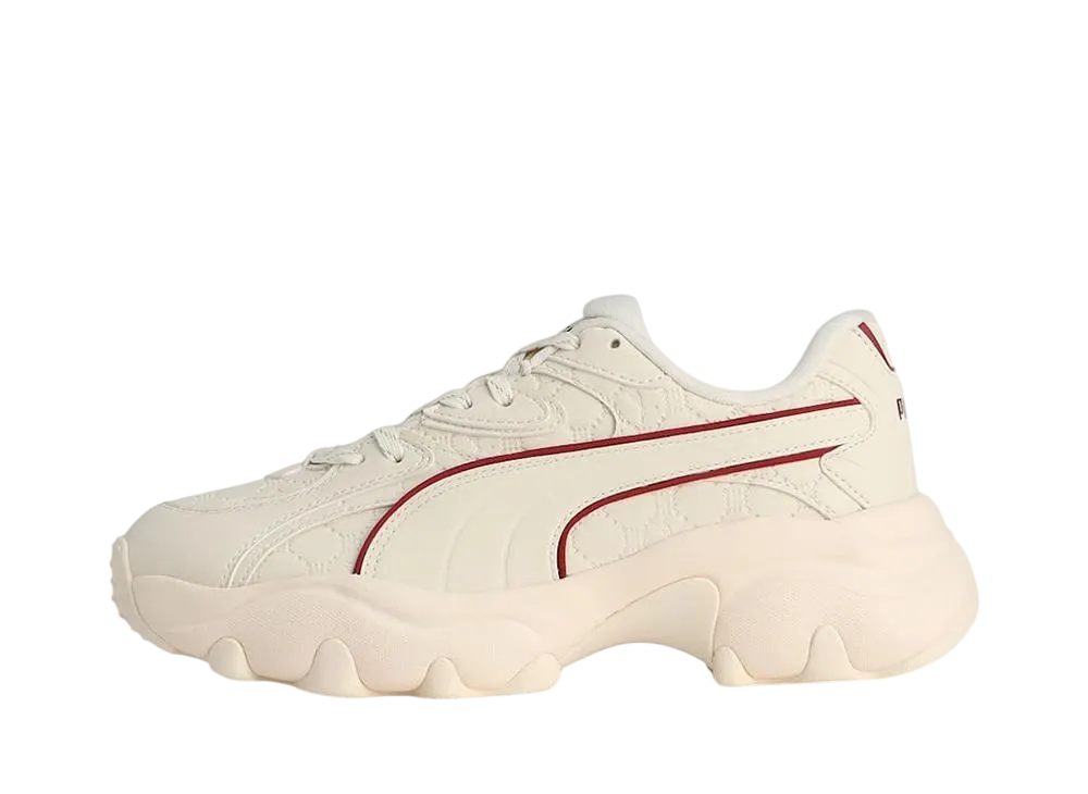 プーマ ウィメンズ パルサー ライト "フロステッドアイボリー/チームリーガルレッド/グラノーラ"