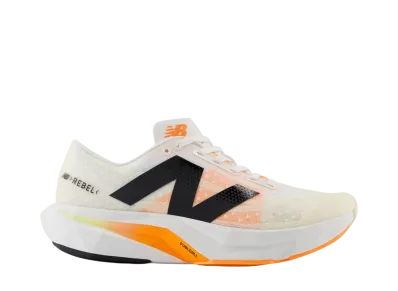 New Balance Women's FuelCell Rebel V4 "White/Angora/Hot Mango"