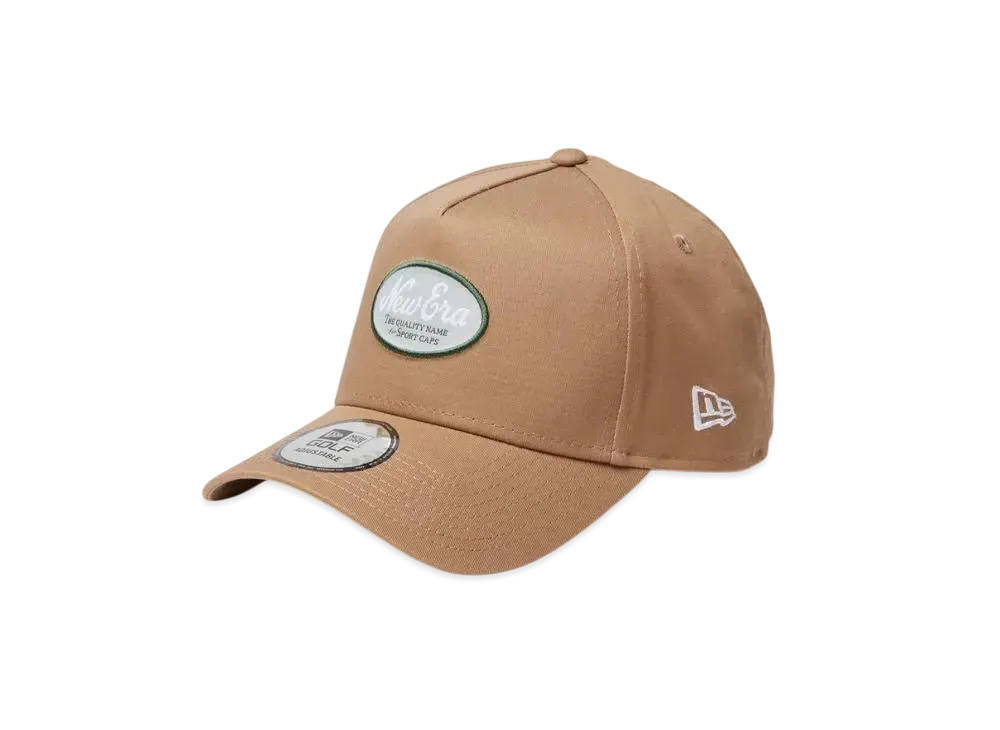 NEW ERA Golf 9Forty A-Frame Stretch Cotton Washable Oval Logo "Khaki"