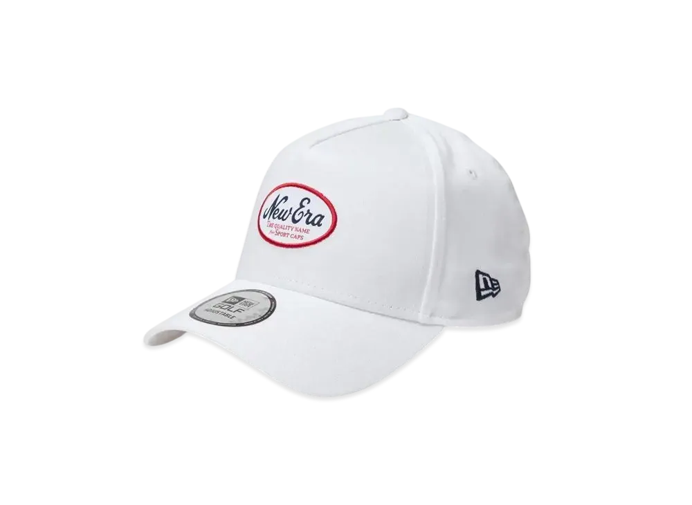 NEW ERA Golf 9Forty A-Frame Stretch Cotton Washable Oval Logo "White"