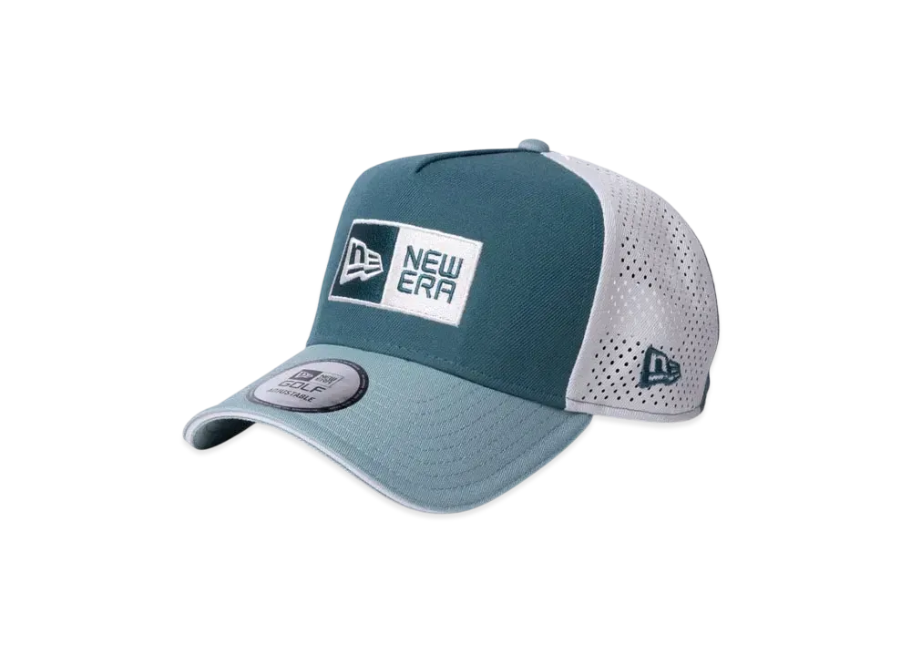 NEW ERA Golf 9Forty A-Frame Laser Perforated Box Logo "Pine Needle Green"