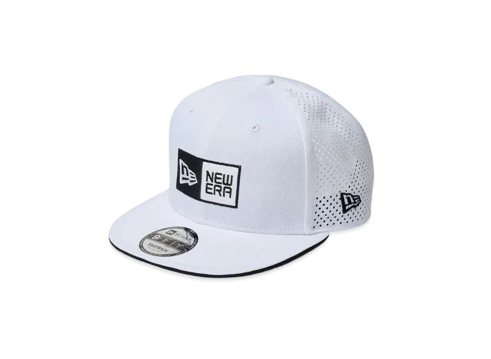 NEW ERA Golf 9Fifty Laser Perforated Box Logo "White"