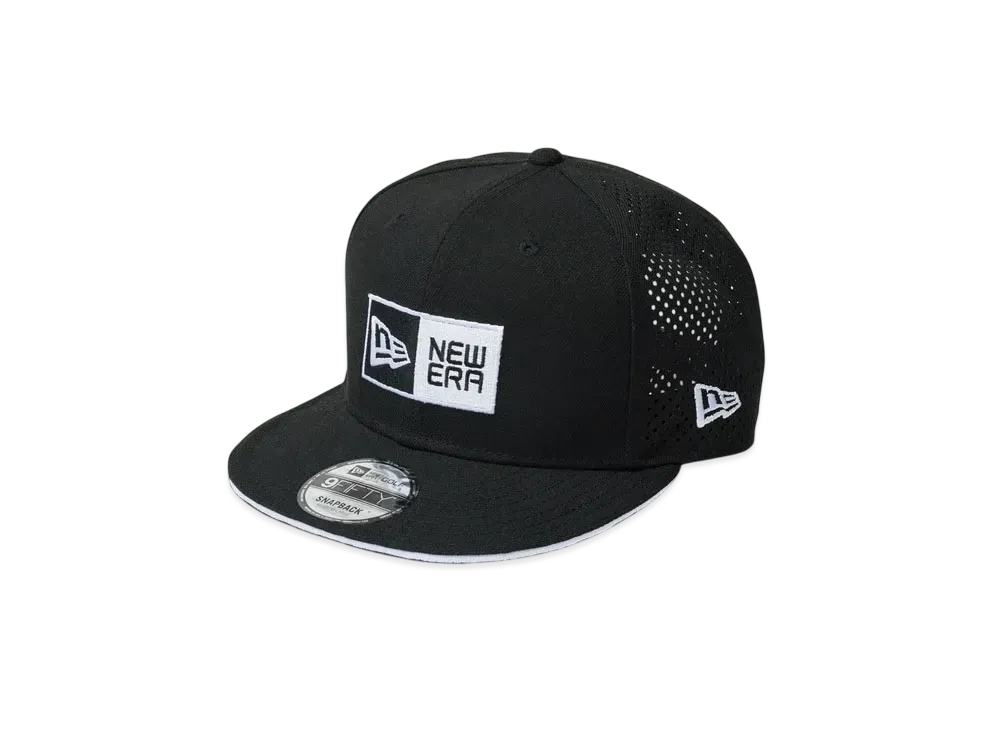 NEW ERA Golf 9Fifty Laser Perforated Box Logo "Black"
