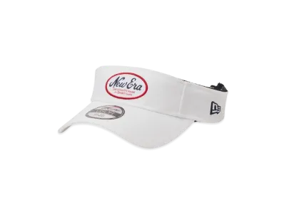 NEW ERA Golf Sunvisor Stretch Cotton Washable Oval Logo "White"