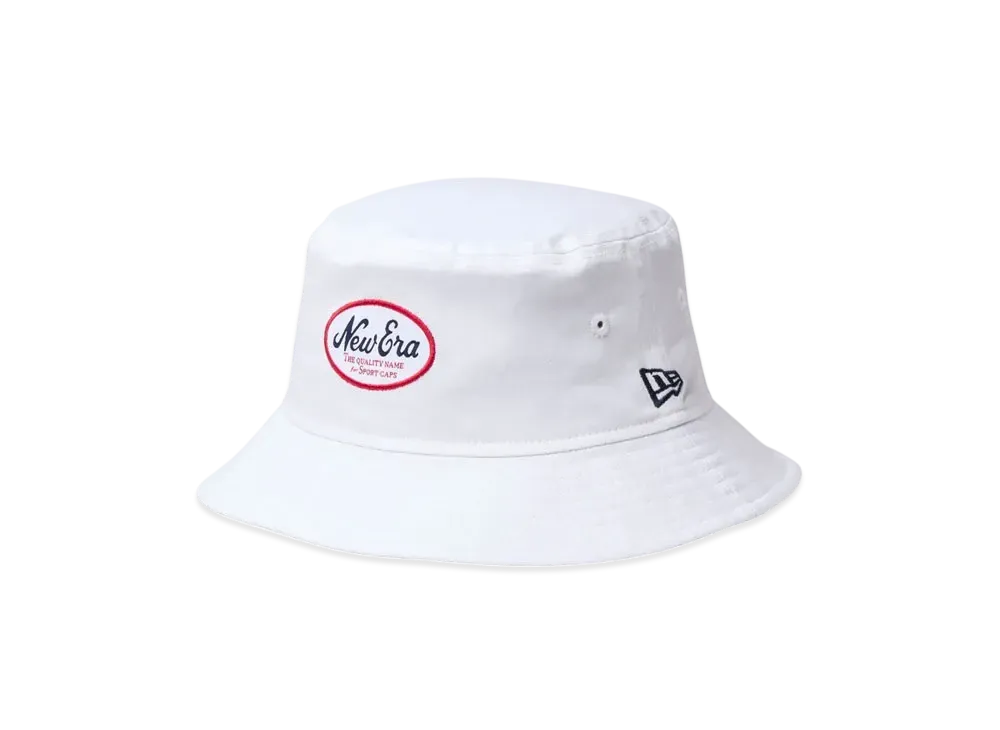 NEW ERA Golf Bucket 01 Stretch Cotton Washable Oval Logo "White"
