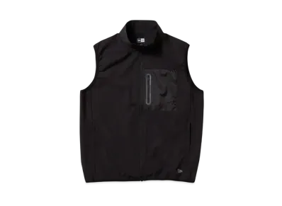 NEW ERA Golf Woven Nylon Full Zip Vest "Black"