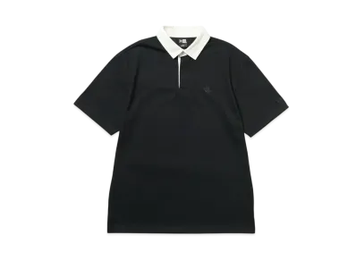 NEW ERA Golf Short Sleeve Heavyweight Rugby Shirt "Black"