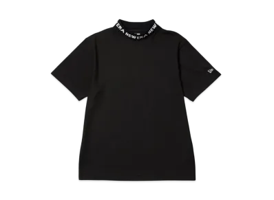NEW ERA Golf Short Sleeve Midneck T-shirt Jacquard Logo "Black"