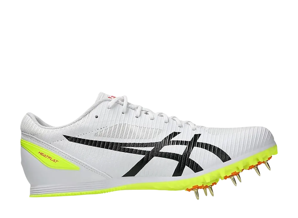 アシックス ヒートフラット12 "ホワイト/セーフティイエロー"