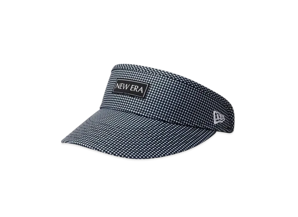 NEW ERA Golf Women's Sunvisor Tall Visor Houndstooth "White/Black"