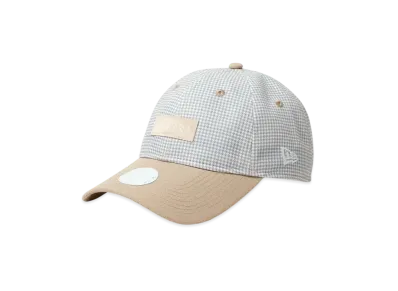 NEW ERA Golf Women's 9Twenty Long Visor Houndstooth "White/Beige"